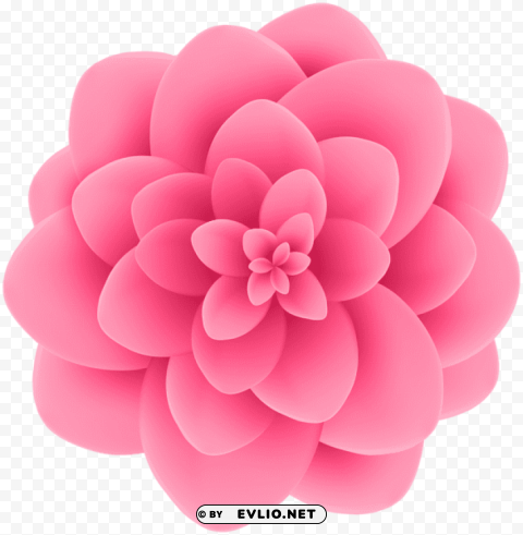 deco pink flower PNG transparent pictures for editing