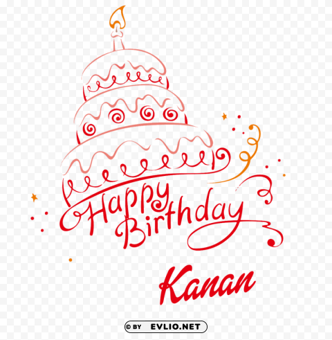 kanan happy birthday name PNG Graphic with Isolated Clarity PNG image with no background - Image ID 25bb0c92
