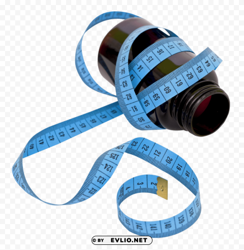 Measuring Tape Isolated Artwork with Clear Background in PNG