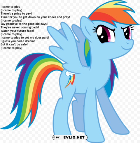 mlp rainbow dash dress Clear PNG image
