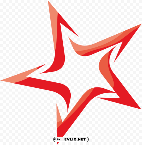 red star Isolated Object on HighQuality Transparent PNG clipart png photo - 56c6bebf