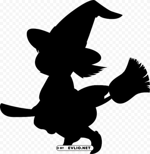 silueta de brujas para halloween PNG design