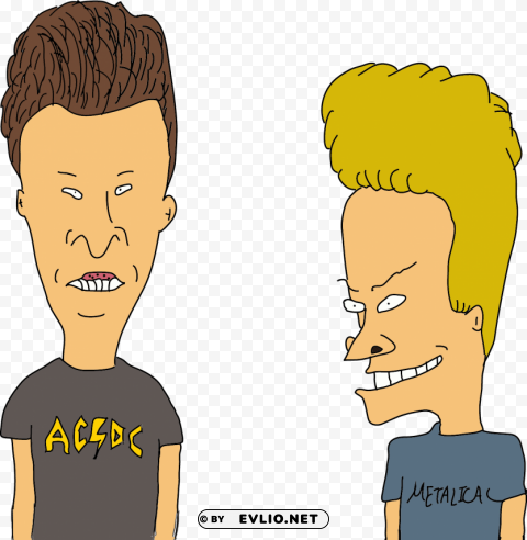 beavis and butthead Isolated Graphic on Transparent PNG
