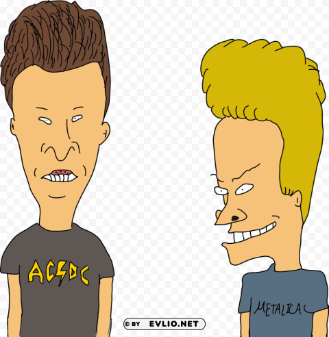 Beavis And Butthead Isolated Graphic On Transparent PNG