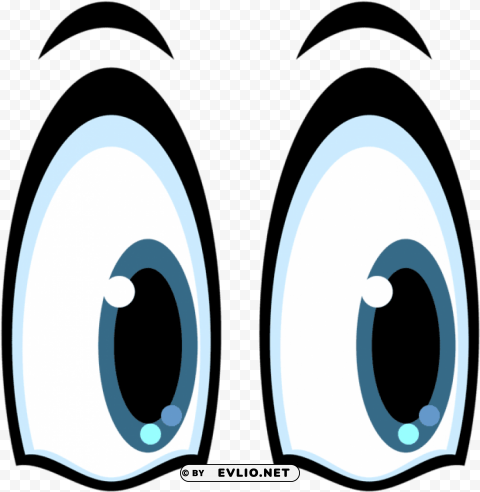 Cartoon Eye Isolated Element In Transparent PNG