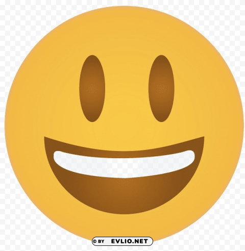 happy face emoji printable Clear background PNG elements