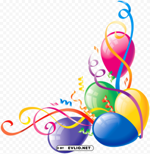 large transparent balloons deco PNG images with alpha transparency selection