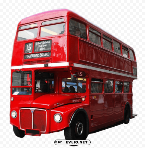 Transparent PNG image Of red double decker bus london Transparent background PNG gallery - Image ID fa29596d