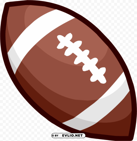 american football ball clipart Isolated Graphic Element in HighResolution PNG