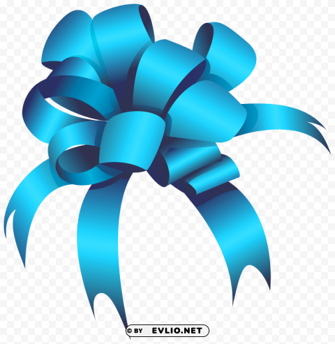 blue bow Transparent PNG Object Isolation clipart png photo - 6008db94