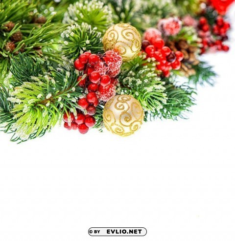christmaswith christmas ornaments Transparent PNG Isolated Subject