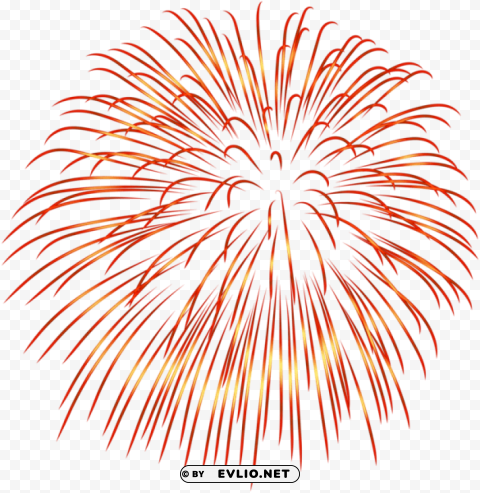 firework red PNG for web design