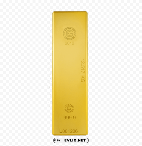 gold bar Isolated Item on Transparent PNG