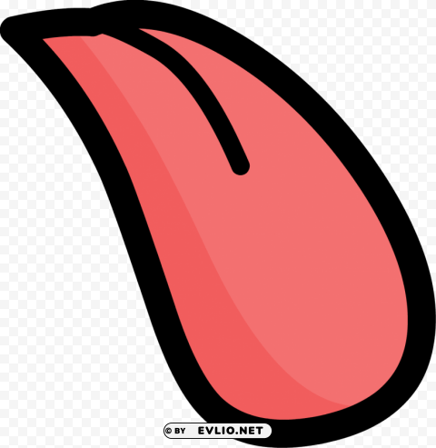 human tongue PNG Graphic Isolated on Transparent Background