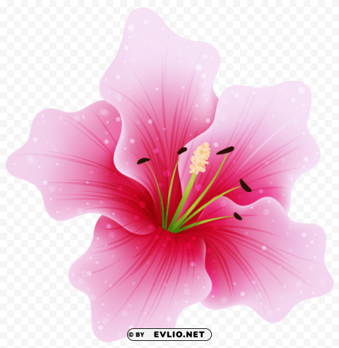large pink flower Clear PNG image