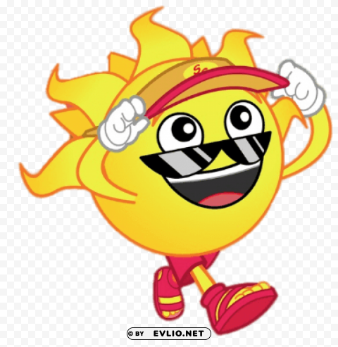 the weatherbies sammy sun happy PNG for educational use