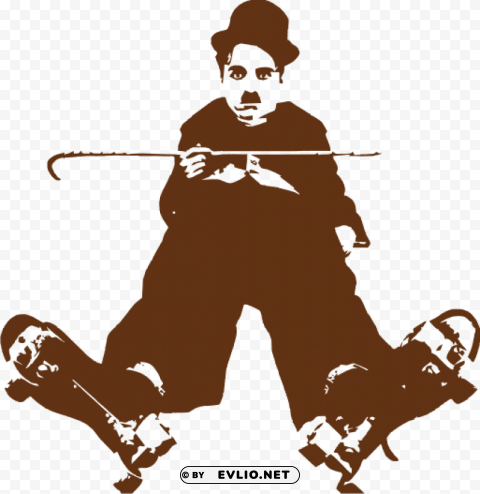Charlie Chaplin PNG Transparent Design