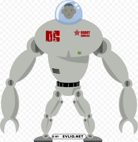 robot Transparent PNG Isolated Illustration clipart png photo - 613df4c7