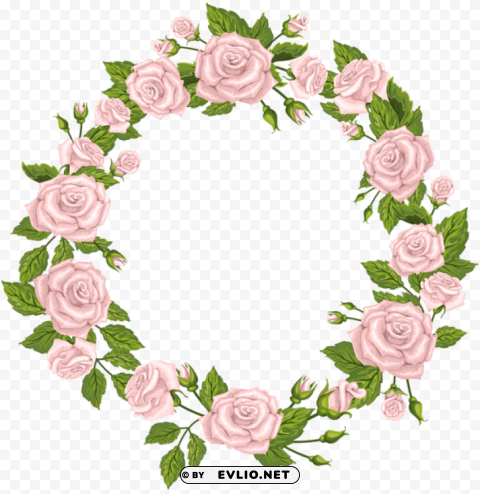 roses border pink HighQuality Transparent PNG Isolated Art