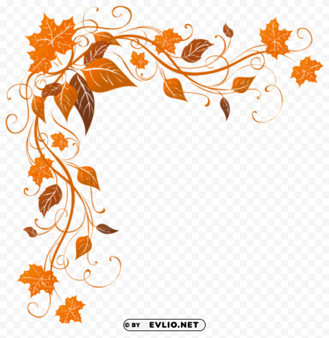  autumn decoration Transparent background PNG images complete pack