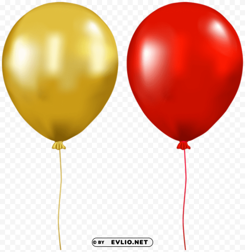 Two Balloons PNG Transparent Photos For Design