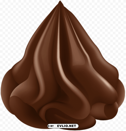 Chocolate Top Cream PNG With Clear Isolation On Transparent Background