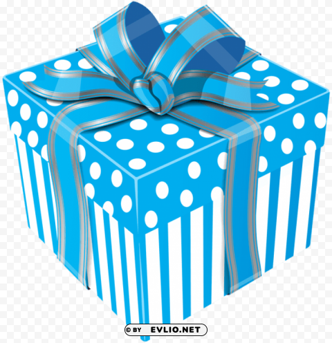 cute blue gift box transparent Free PNG images with alpha transparency comprehensive compilation