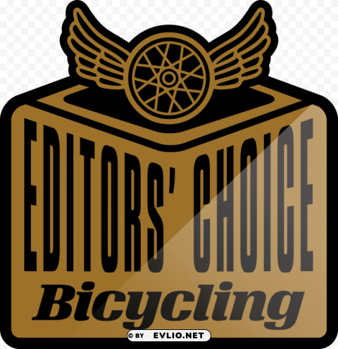 editors choice bicycling logo Isolated Graphic on HighQuality PNG