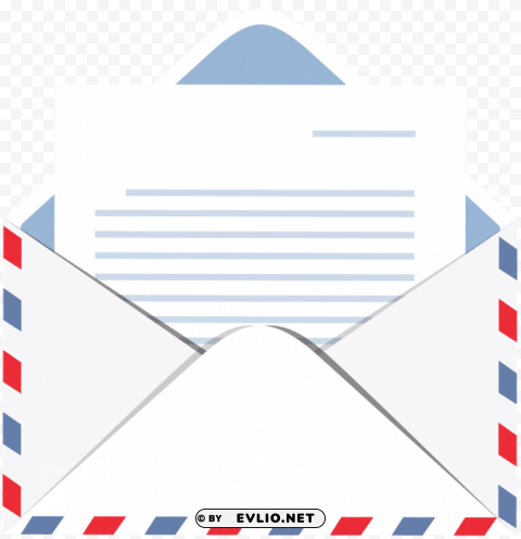 envelope with letter PNG Graphic with Transparent Background Isolation