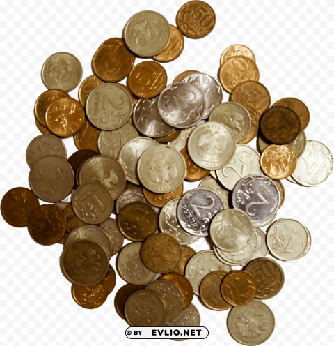 gold coins Isolated Artwork in HighResolution Transparent PNG