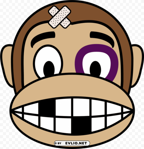 Monkey Emoji Clear Background PNG Isolated Graphic