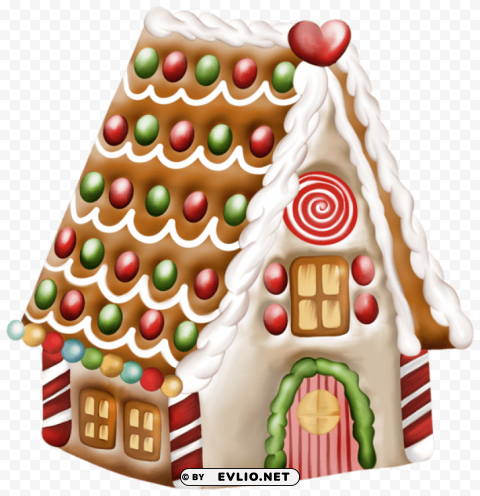 transparent gingerbread house Free PNG