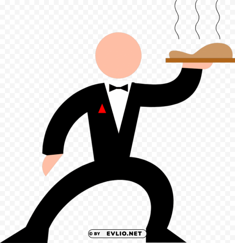 waiter PNG for Photoshop