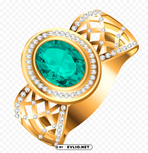 gold ring with diamond PNG images no background