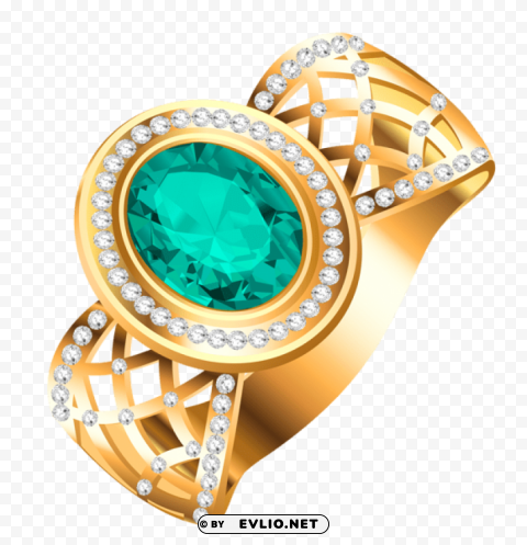 golden ring with diamondspicture PNG files with transparent canvas collection