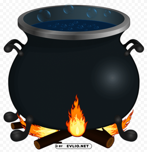 halloween cauldron Isolated Object on Transparent Background in PNG