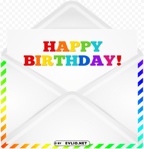 happy birthday letter PNG Image Isolated with Transparent Detail