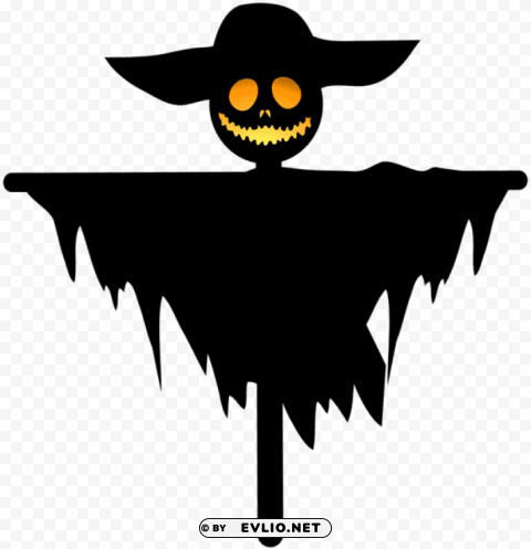 pumpkin scarecrow ClearCut Background Isolated PNG Design