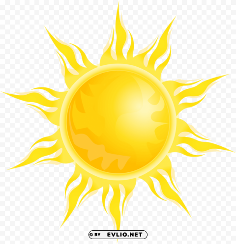 sun Transparent Background Isolated PNG Illustration