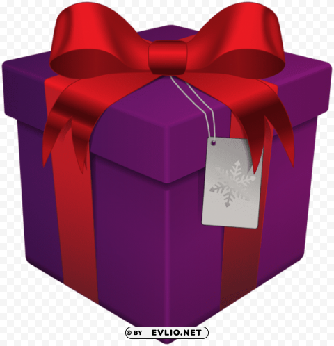 christmas gift box purple Transparent background PNG images comprehensive collection