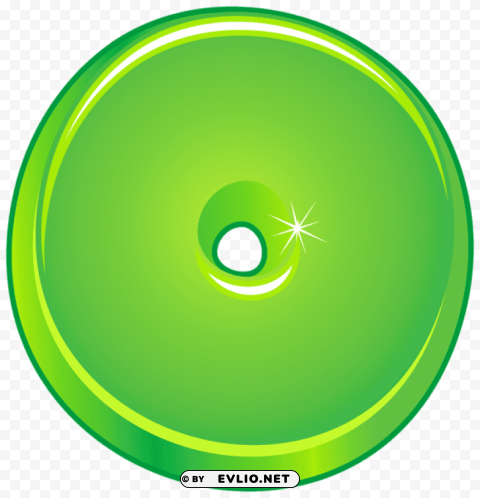 green cartoon number zero Transparent PNG Isolated Illustrative Element