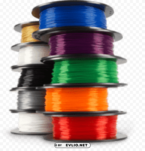 filament stack 3d printer Transparent Background PNG Isolated Pattern