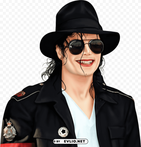 michael jackson PNG Graphic Isolated on Clear Backdrop png - Free PNG Images ID 3ceab64b
