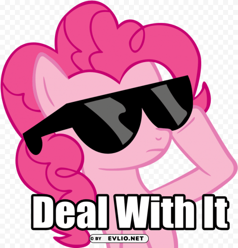 pinkie pie sunglasses Free PNG download