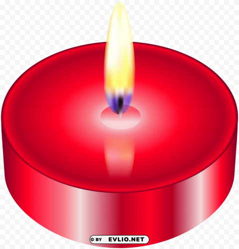 red tealight PNG Isolated Subject with Transparency clipart png photo - 8cdee8f7