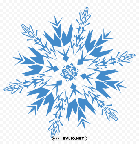 Snowflake Isolated Object with Transparency in PNG