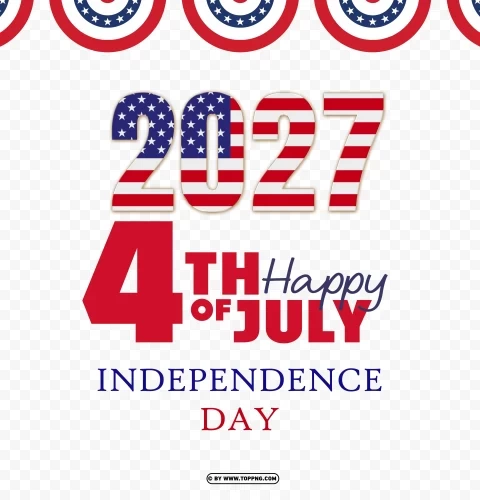 4th of july 2027 usa hd transparent PNG Image with Clear Background Isolation