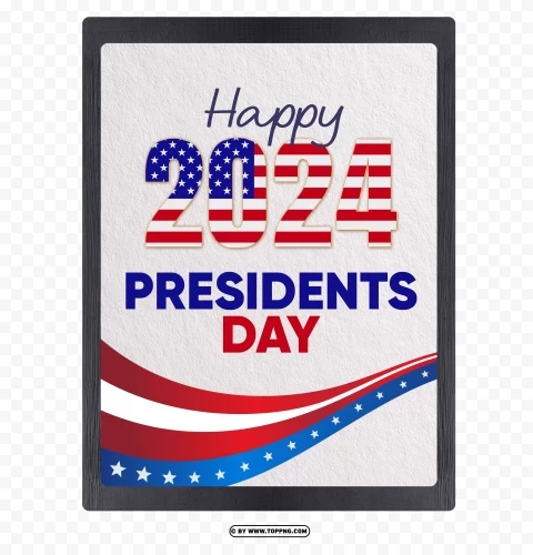 american patriotic background for presidents day 2024 design Isolated Character in Transparent PNG Format