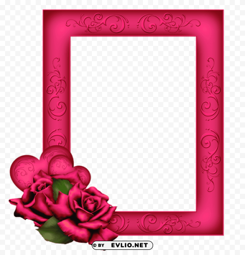 beautifulpink frame with roses Free PNG images with transparency collection