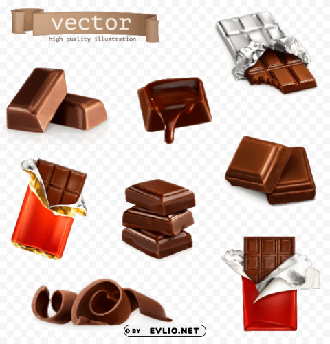 chocolate PNG transparent graphics bundle